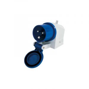 Maxter - Prise mâle socle P17 en applique 16A Camping-car & Caravane