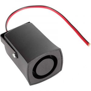 BEBUSINGOTO Buzzer de recul, alarme de recul de voiture 12 V 115 dB, klaxon de secours, avertisseur sonore, noir, universel
