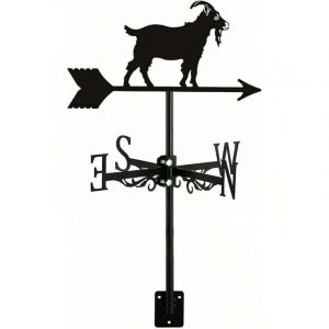 Girouette en forme de ch&egrave;vre, id&eacute;ale pour les granges, les tonnelles et les piquets de jardin, pour la d&eacute;coration de jardin, les terrasses