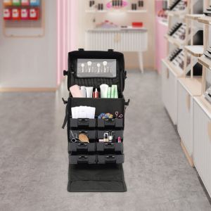 Senderpick - trousse de maquillage à roulettes trolley valise cosmétique w/roues