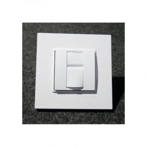 Schneider Electric - Prise reseau RJ45 cat 5E stp blanc polaire complet avec support et plaque S-one altira schneider