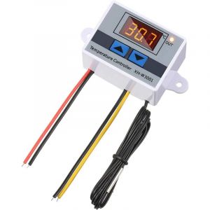 Pi&egrave;ce Module de contr&ocirc;leur de temp&eacute;rature LED num&eacute;rique AC 110V-220V,Interrupteur de Thermostat W3001 avec sonde &eacute;tanche,Thermostat de