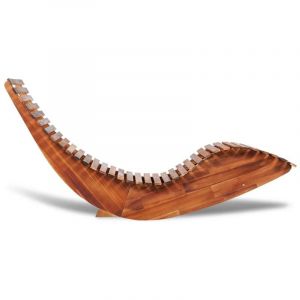 Chaise longue basculante Bois d'acacia - Inlife
