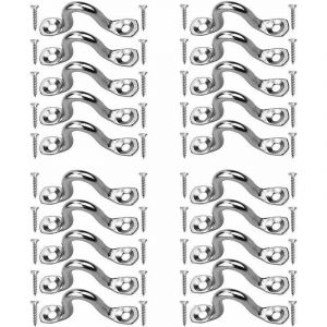 Accessoires pour remorque,20 Pi&egrave;ces Plaque Oeillet Acier Inoxydable, Boucles De Pont pour Kayaks Pontet inox, Forme &agrave; Bosse Boucle Fixe, Pontet inox