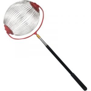 Dpzo &ndash; Ramasse-noix t&eacute;lescopique pour cueillette de fruits &ndash; Poign&eacute;e ergonomique r&eacute;glable 47-150 cm &ndash; Acier inoxydable &ndash; Pour ramassage rapide