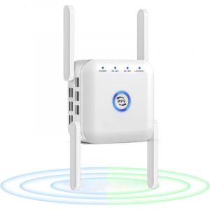 Amplificateur de portée WiFi, Répéteur WiFi 5G amplificateur WiFi 2.4G routeur amplificateur de Signal Wi-FI, amplificateur Internet WiFi Longue