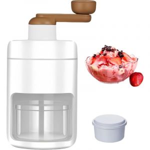Broyeur à glace manuel : broyeur à glace, broyeur à glace à manivelle avec bac à glaçons, machine à glace pilée manuelle, broyeur à glace portable,