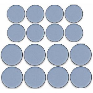 16 Pi&egrave;ces Patins de meubles en T&eacute;flon adh&eacute;sif Glisseur en Teflon Patins en T&eacute;flon pour Meubles Patins Autocollants en T&eacute;flon, 25MM X 25MM, 30MM X 30MM