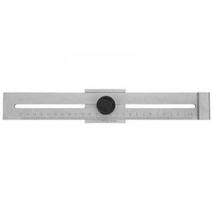 Enowelir Trusquin de Tra&ccedil;age M&eacute;tal 0-250mm Pr&eacute;cision 0.1mm R&egrave;gle de Marquage Outil de Mesure