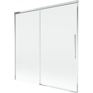 Mexen Rox paroi de douche coulissante &agrave; 2 volets 160 x 150 cm, transparent, chrome - 8C9-160-001-01-00