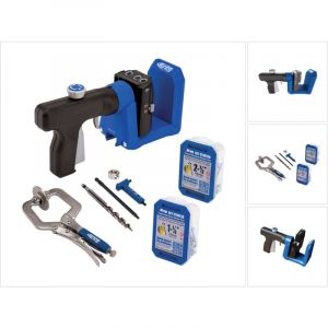 Kreg - Pocket Hole Jig 520 pro Gabarit de perçage pour trous de poche (KPHJ520PRO) + Foret étagé + Embout + Vis +Serre-joint