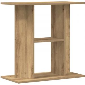 Support d'aquarium Meuble pour Aquarium ch&ecirc;ne marron 60x30x60 cm bois d'ing&eacute;nierie CFW57054