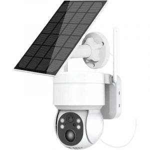 Cam&eacute;ra de s&eacute;curit&eacute; ext&eacute;rieure Cam&eacute;ra Solaire HD sans Fil cam&eacute;ra IP PTZ avec Panneau Solaire et Batterie Rechargeable cam&eacute;ra de s&eacute;curit&eacute; de