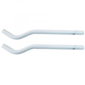 Supports de radiateur en fonte blanche en 2 parties 16 x 230 fournis avec cache-trou