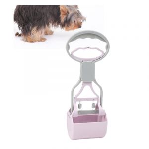 Ramasseur de crottes de chien pour cour, ramasse-crottes d'animaux - Pelle &agrave; crottes en ABS robuste ramasseur de merde &agrave; poign&eacute;e charg&eacute;e pour ramas