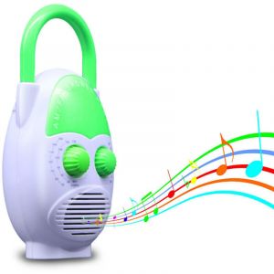 Radio de Douche Suspendue &eacute;tanche Volume r&eacute;glable Mini Haut-Parleur &eacute;tanche Portable AM FM &agrave; Piles Bouton de Salle de Bain pour Salle de Bain
