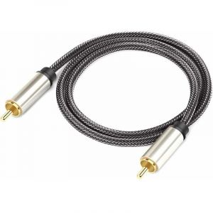 [JAMAIS UTILIS&Eacute;] C&acirc;ble audio num&eacute;rique coaxial, HiFi 5.1 SPDIF RCA vers RCA m&acirc;le vers m&acirc;le, pour c&acirc;bles audio num&eacute;rique et vid&eacute;o composite (taille :