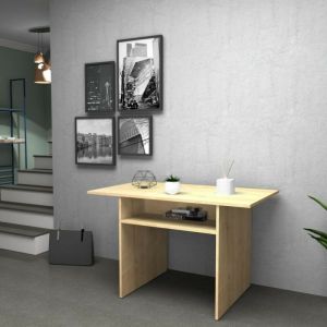 Table console pliante Chêne ikebana 120x40x h76 cm