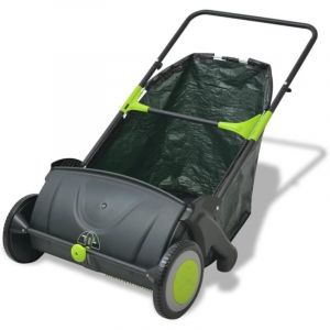 RHG Balayeuse &agrave; Gazon balayeuse de Feuilles pour Jardin terrasse 103 L