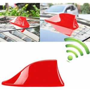 Aileron de requin de voiture, Antenne de requin Antenne radio de toit &eacute;tanche unversel pour voiture Antenne radio FM avec base adh&eacute;sive &eacute;tanche