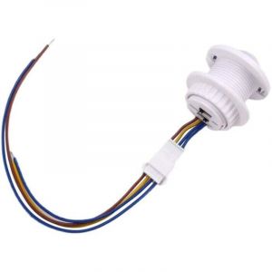 Mini Capteur de Mouvement Interrupteur LumièRe 110-220V PIR DéTection Intelligente Temporisation RéGlable DéTecteur D'Induction Infrarouge