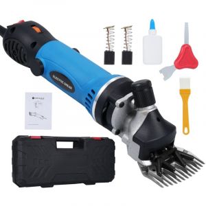Jeffergarden Tondeuse Electrique Mouton, 1450 W 2800 rpm Tondeuse Mouton Professionnelle 6 Vitesses R&eacute;Glables Machine De Cisaillement Electrique pour