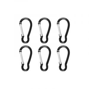 Csparkv - 6 Pièces Mousqueton,Mousqueton INOX,Petit Mousqueton Alliage D'aluminium,Mousquetons en Aluminium Mousqueton de Fixation,pour Porte-clés