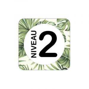 Plaque de porte design sphere niveau 2 .- Terrazo -