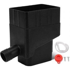 Largeight - Kit de Déviateur de Baril de Pluie, Tuyau à Haut Débit de 1-1/4', Système de Collecte d'eau de Pluie, Système de Connecteur de Déviateur