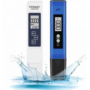 SNQ - Ph Mètre, Eletorot Testeur ph Piscine 4 en 1 ph Metre Electronique tds Metre de Qualité de l'eau et ph Test pour Potable Aquariums Hydroponie