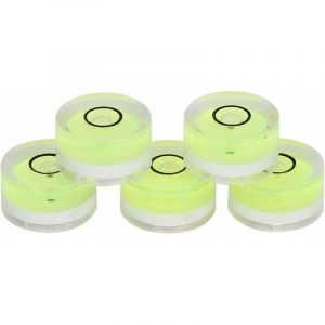 Ersandy - Niveaux à bulle ronds 5PCS, mini inclinomètres de niveau à bulle circulaire, niveau à bulle circulaire pour trépied, phonographe, plateau