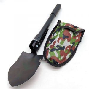 Vtizikl Mini Pelle Pioche Pliante, Pelle de Survie Pliante, Pelle Pliable Camping, pour La Randonn&eacute;e en Plein Air, La Survie, Le Pelletage de La
