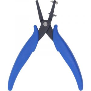 Pince Perforatrice en M&eacute;tal, Trou Rond de 1,6 Mm pour M&eacute;tal, Cuir, Plastique, Pince Perforatrice Ronde pour T&ocirc;le, Pince &agrave; Bijoux avec Poign&eacute;e en PVC,