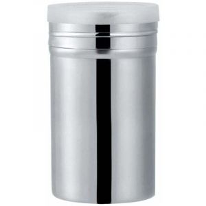 Saupoudreuse &agrave; Epices en Acier Inoxydable Distributeur Poudre Shaker Chocolat Tamiseur pour Farine Fine Sucre Cacao Utensiles de Cuisine(L)-Fei Yu