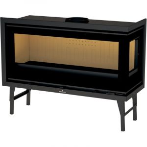 Insert à bois canalisable raccordable Bronpi Cairo 110 ed 15 kW Foyer en vermiculite - Sans kit ventilation