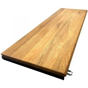 Rallonge pour table ronde et carrée extensible en chêne huilé 130 cm palerme (40 cm)