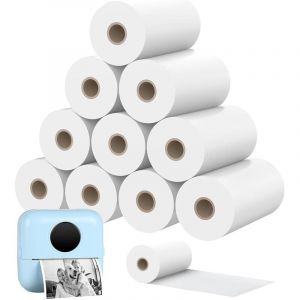 Lot de 20 rouleaux de papier thermique pour imprimante photo - Pour appareil photo d'enfant - 57 x 30 mm