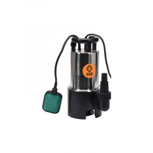 FLO - 79792, pompe de eau 1100 w, protection IPX8, tension 230 v, fréquence 50 Hz, cable de 10 m, idéal pour le drainage et l'irrigation, 1 pc.