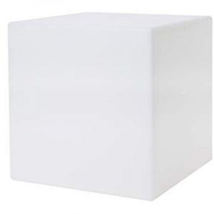 8-seasons Cube lumineux lampe ext&eacute;rieure solaire blanc 33 cm
