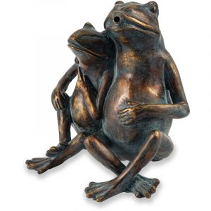 Figurine de gargouille grenouille jardin deau d&eacute;coration figurine de bassin esotec 100737
