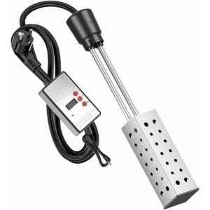 Chauffe-eau &eacute;lectrique &agrave; seau pour m&eacute;nage, chauffe-eau pour baignoire de piscine, chauffe-eau de piscine submersible haute puissance avec arr&ecirc;t