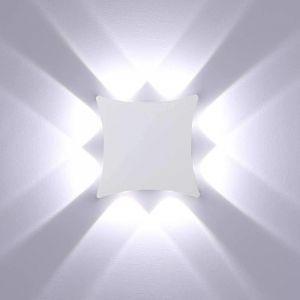 Applique Murale Led Blanc Froid Applique Murale Minimaliste D'Intérieur Lampe Murale Moderne Blanche Pour Couloir, Escaliers, Chambre à Coucher