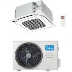 Climatiseur compact Midea à cassette 4 voies R32 9000 BTU MCA4U-09HRFNX(GA) INVERTER Classe A++/A+
