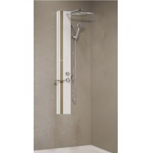 Colonne de douche hydromassante NOVELLINI LINE 2 blanc 150cm-Blanc-Blanc--