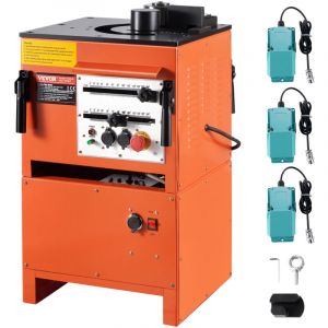 Cintreuse de Barres deArmature Electrique, 1700 w, Machine a Cintrer Hydraulique 2 en 1, Angle de Pliage 0&deg;-180&deg; 4-25 mm, avec Accessoires, Haute