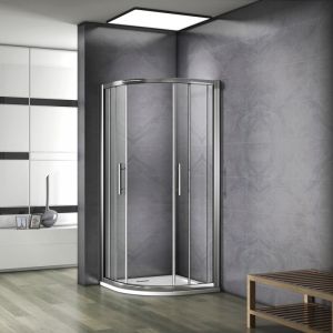 [PRODUIT D'OCCASION]Porte de douche 90x90x185cm AICA cabine de douche 1/4rond