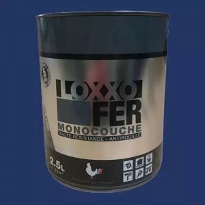 Peinture Fer Antirouille Bleu nocturne 2,5 l - Loxxo