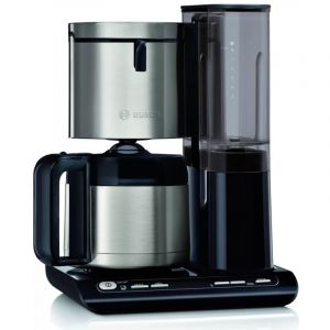 Bosch - Cafetière TKA8A683 Styline + Thermos Acier inoxydable/Noir