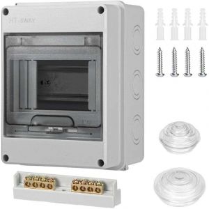 Coffret Electrique Etanche，IP65 avec 1 rangée de 5 modules，tableau electrique，boitier etanche electrique exterieur，pour les jardins ou les espaces