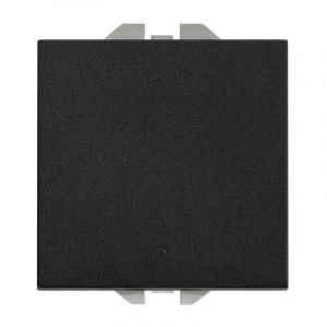Interrupteur simple &agrave; bouton-poussoir SIMON 270 20000201 Noir mat